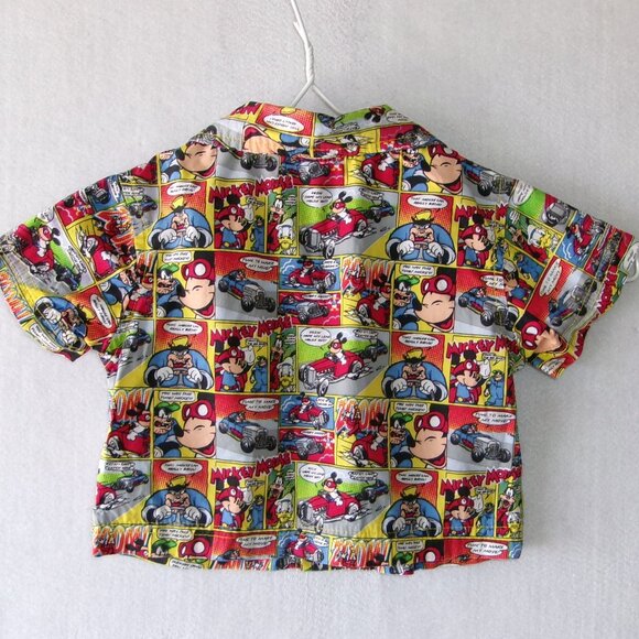 Disney Baby Mickey Mouse Comic Strip Button Front Shirt 6-9 Month - Picture 2 of 2